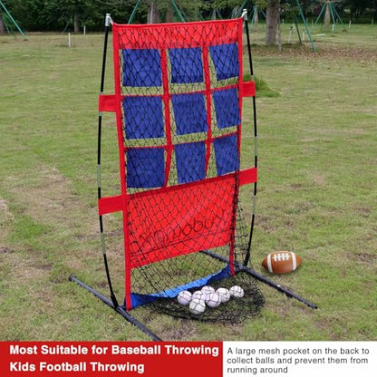 Pitching Target Net – Master Your Pitch! Portable Practice System with Numbered Strike Zone for Baseball, Softball & Football. Includes Carry Bag & Enables Quick Assembly