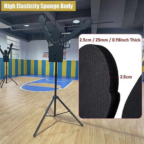 LXLZYXSF 2 Pcs Basketball Shoot Training Dummy Height Adjustable, Hands-Up Defender Mannequin - Adjustable Arms, Portable Dribbling Trainer, Gifts for Husband/Son (Color : L-Adults) - color: L-adults