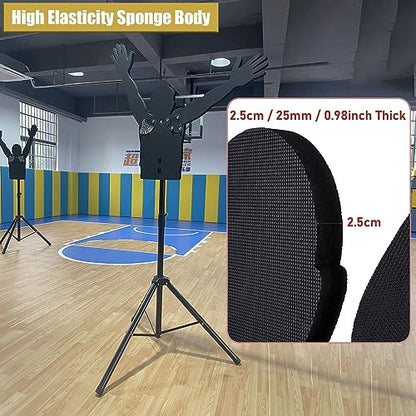 LXLZYXSF 2 Pcs Basketball Shoot Training Dummy Height Adjustable, Hands-Up Defender Mannequin - Adjustable Arms, Portable Dribbling Trainer, Gifts for Husband/Son (Color : L-Adults) - color: L-adults