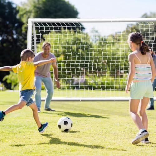 F2C Soccer Goal Soccer Net for Backyard, Steel Frame for Kids, Adult Portable Shooting Training Aid with Carry Bag,Ground Stakes Waterproof - size: 10x6.5 FT