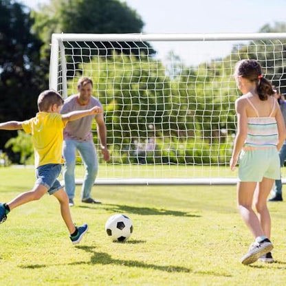 F2C Soccer Goal Soccer Net for Backyard, Steel Frame for Kids, Adult Portable Shooting Training Aid with Carry Bag,Ground Stakes Waterproof - size: 10x6.5 FT