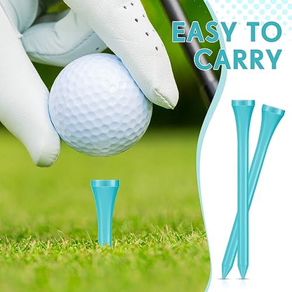 Jenaai 200 Pcs Golf Tees Bamboo Golf Tees Professional Golf Tees Bulk for Women Golf Club Accessories