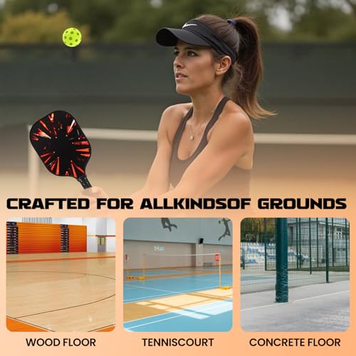 Pro-Grade 40-Hole Outdoor Pickleball Balls - Pro-Player Tested with Wind-Resistant Design, Built for Durability & Precision for Competitive Play