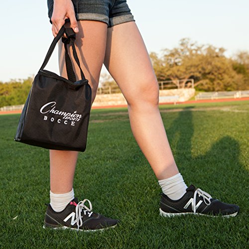 Champion Sports Outdoor Game Sets – Volleyball, Badminton, Tetherball, Bocce & Croquet - style: Bocce Ball