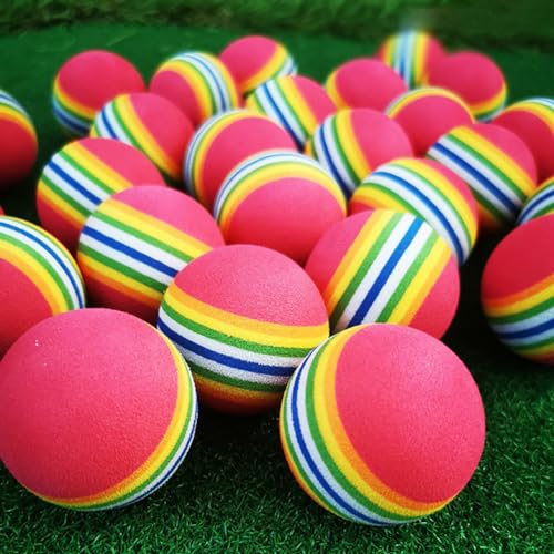20 Pcs Small Practice Golf Balls Foam Golf Training Balls Elastic Practicing Golf Balls Outdoor Golf Practice Balls for Indoor