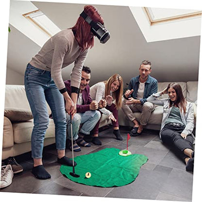 VICASKY Gold Golf Balls 2-Layer Training Aid for Putting Practice Sturdy Golf Training Tool for Indoor and Outdoor Use