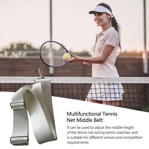 Tennis Center Strap – Adjustable Net Height, Heavy-Duty Weatherproof Court Accessory, Portable Professional Equipment | Quick Installation, Multi-Purpose Sports Gear for Driveway Practice, Training