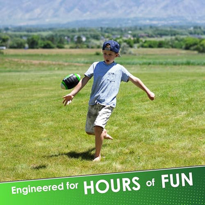 BOSS Foam Football - Toddler Junior Football for Kids - Each Quality Kids Football is 9” – Soft, Small Football Youth - color: Green