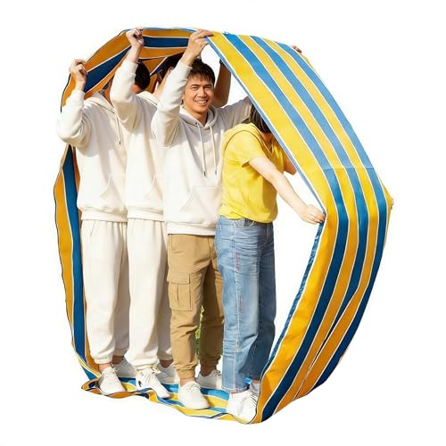 Team Building Games Teamwork Games for Working Adults Ice Breaker, Group Activities for Field Day/Outdoor - color: Blue/Yellow, size: 20ft, style: Pack of 2