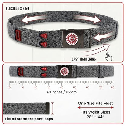 The Byrd Belt - Reversible Golf Belt with Ball Marker, Tee Sheath & Divot Tool for Men - On & Off Course Adjustable up to 44”