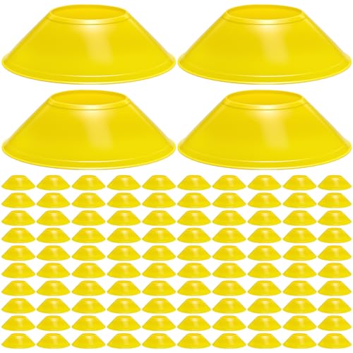 100 Pcs Mini Soccer Cones for Sport Agility Disc Cones Soccer Training for Agility Drills Sports Football