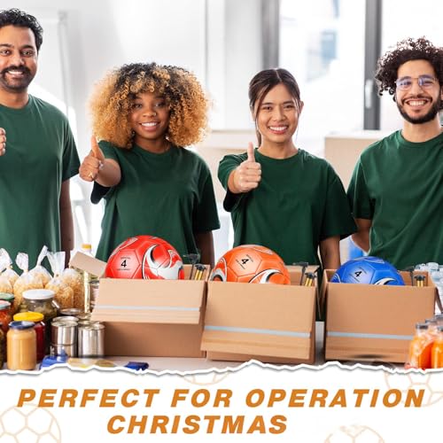 Ceenna 6 Pcs Soccer Ball Bulk with Pump Bag Machine Stitched Deflated Soccer for Outside Sports Training Game Practice - size: Size 4, style: Stylish