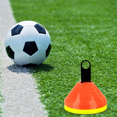 SEWACC 8pcs Soccer Cone Holders Disc Cone Racks Portable Soccer Training Equipment Carrying Stands for Football Field Practice