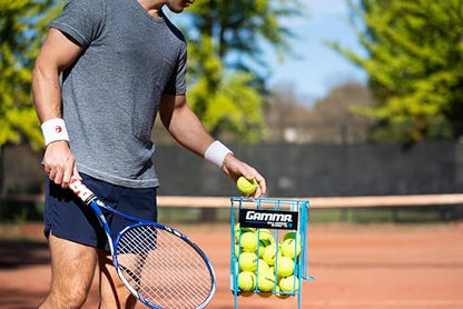 GAMMA Sports Pressureless Tennis-Balls with Mesh Tennis-Ball Bag 20 Pack