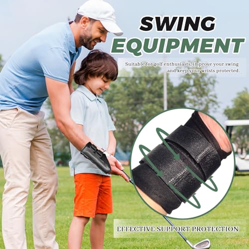 LELE LIFE 2 Pack Golf Swing Training Aid, Golf Wrist Brace Band, Efficient Golf Swing Trainer for Swing Correction, Gesture Alignment Practice Tool for Golf Beginners
