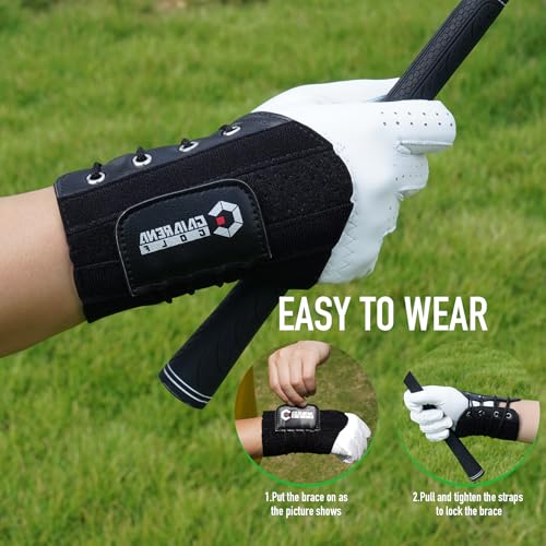 GAIARENA Golf Training Aid Wrist Hinge Trainer Brace, Effective Golf Swing Training Aids, Correct Wrist Angle Swing Posture & Develop Muscle Memory for Beginner【Patent Pending】