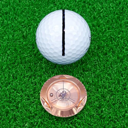 scorpy Golf Level Ball Marker with Metal Bead and Hat Clip, High Precision Putting Green Reading Aid Golf Accessories, Precision Alignment Tool for Perfect Putts