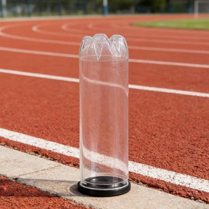 12PCS Tennis Ball Storage Holder Tube - Transparent Plastic Container with Lid - Portable Balls Organizer for Table Tennis Storage and Protection Supplies