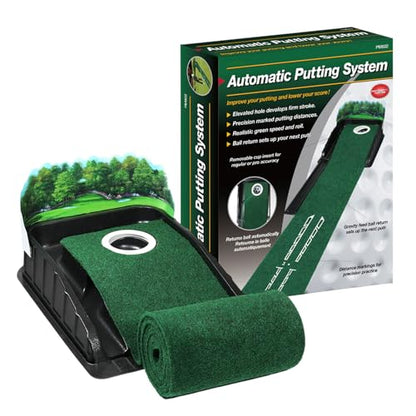 golfPutting Mat - Indoor Outdoor Training Aid, Automatic Ball Return Track | Multifunctional Tiny golfPractice Mat for Enthusiasts Lovers Mini Games Home Offices Skill Improvement Fun Challenge