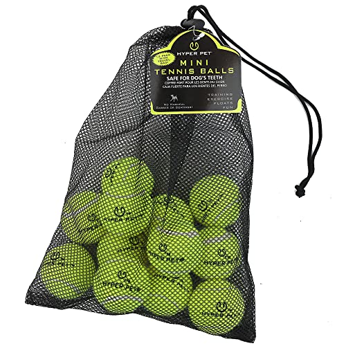 Hyper Pet Mini Tennis Balls for Dogs - 12 Pack (Dog Ball Toys for Exercise, Fetch K9 Mini Kannon K2) Interactive Toys & Tennis Balls - Great for Small Dogs - color: Green, size: MINI 1.75" - 12 Pack