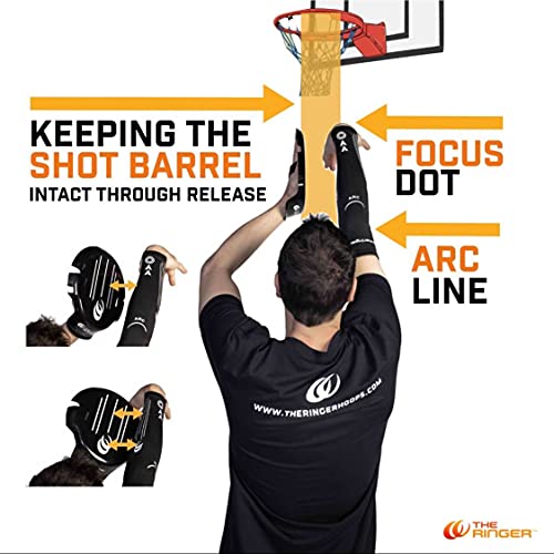 The Ringer Hoops Basketball Training Equipment and Basketball Shooting Aid - Basketball Shot Trainer and Basketball Drills Equipment - Become a Basketball Shooting Machine - size: Youth
