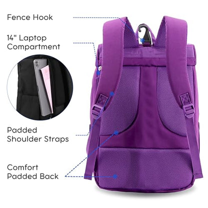 J World Athlete Sports Ball & Baseball Bag. Soccer Volleyball Basketball Backpack Women Men. Kids Softball Bat Bag Girls Boys - color: Purple