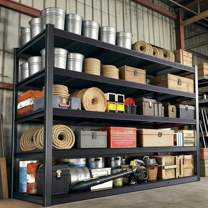 84" H Garage Shelving,Storage Shelves 3050LBS Heavy Duty Storage Shelves,Adjustable Metal Shelving,for Garage,Warehouse,Basement,Pantry 84" H x 55" W x 24" D - size: 84.1x55.1x24.1
