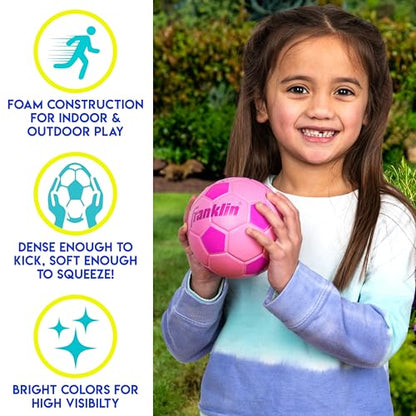 Franklin Sports Kids Mini Foam Sports Balls - Indoor + Outdoor Soft Foam Toy Balls for Kids - Perfect Backyard + Practice - Mini
