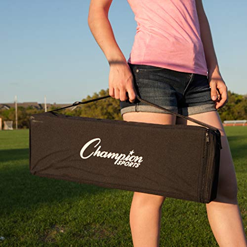 Champion Sports Outdoor Game Sets – Volleyball, Badminton, Tetherball, Bocce & Croquet - style: Recreational Badminton Set