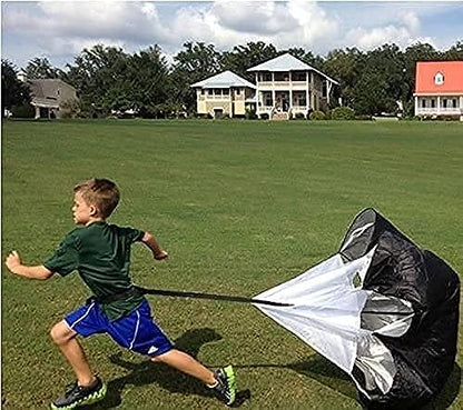Running Speed Training Football Parachute - 48" Inch for Kids Resistance Sprint Trainer - Chute Soccer Training