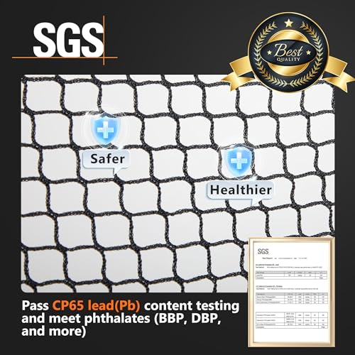 ORIENGEAR Baseball Batting Cage for Backyard, 20 x 13 x 9 ft, Fully Enclosed Hitting Cage, Baseball and Softball Training Cages, Backyard Hitting and Pitching Practice Net with Frame, 1.25" Mesh