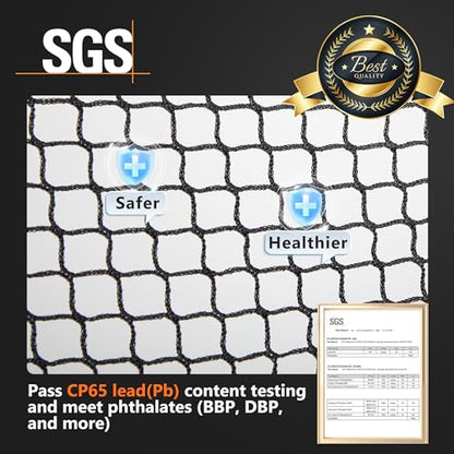 ORIENGEAR Baseball Batting Cage for Backyard, 20 x 13 x 9 ft, Fully Enclosed Hitting Cage, Baseball and Softball Training Cages, Backyard Hitting and Pitching Practice Net with Frame, 1.25" Mesh
