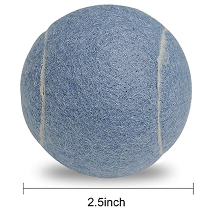 URBEST Tennis Ball 12 Packs Training Tennis Balls Practice Balls for Novice Player, Pet Dog Playing Balls with Mesh Carry Bag - color: Blue Violet
