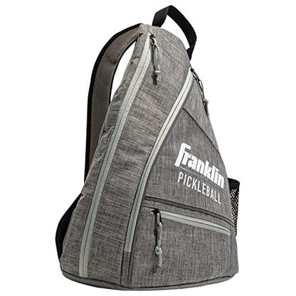 Franklin Sports Pickleball Bags - Sling Bag Backpack for Gear + Equipment - Men + Women - Holds Paddles, Balls + Accessories - color: Gray