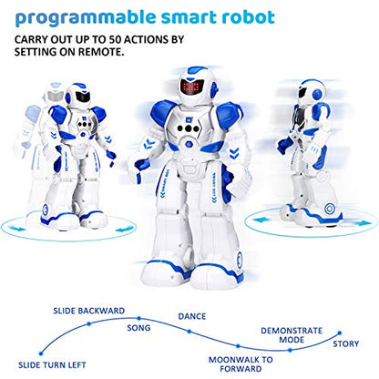 KingsDragon Robots Toy for Kids, RC Gesture Sensing Toy, Interactive Walking Singing Dancing Robot Birthday Presents for Boys Girls Age 6 7 8 9 Years Old