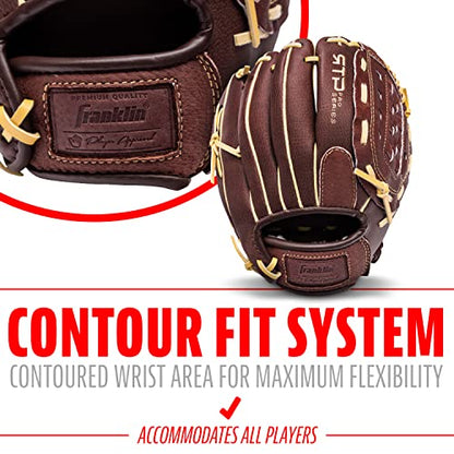 Franklin Sports Baseball Gloves - RTP Pro Adult + Kids Baseball Mitt - Outfield + Infield Gloves