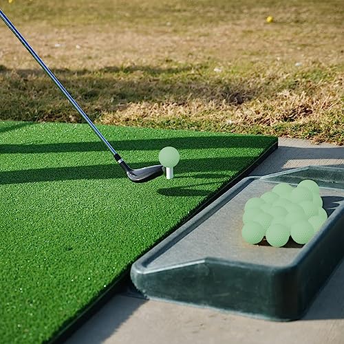3-Piece Glow-in-the-Dark Practice Golf Balls with Fluorescent Green Light and Fine Texture Resin and Rubber for Backyard, Indoor, Outdoor Use, 4.27cm