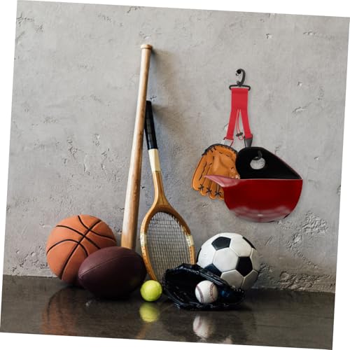 Mikikit Baseball Gear Holder Helmet Hook Multi-Functional Hanger for Bats Gloves and Backpacks and Portable Baseball Equipment Organizer