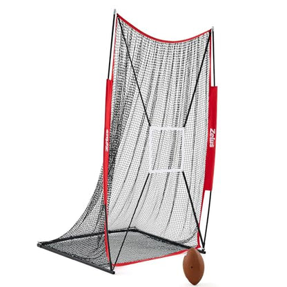 ZELUS Football Kicking Net and Adjustable Weighted Vest Bundle