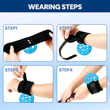 HRUIYL Golf Training Aid Ball with Wrist Strap, Golf Swing Trainer for Arm Control, Swing Path & Consistency, Practice Training Aid for Beginners Indoor Outdoor Use
