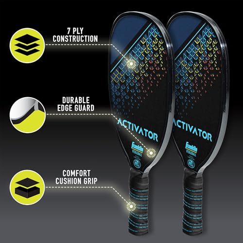 Franklin Sports Pickleball Paddle and Ball Set - Wooden Pickleball Rackets + Balls - Activator - USAPA Approved | Ball Set, Pickleball Rackets, Approved, USAPA, USA Pickleball, Pickleballs - style: 2 Player Set- Multi