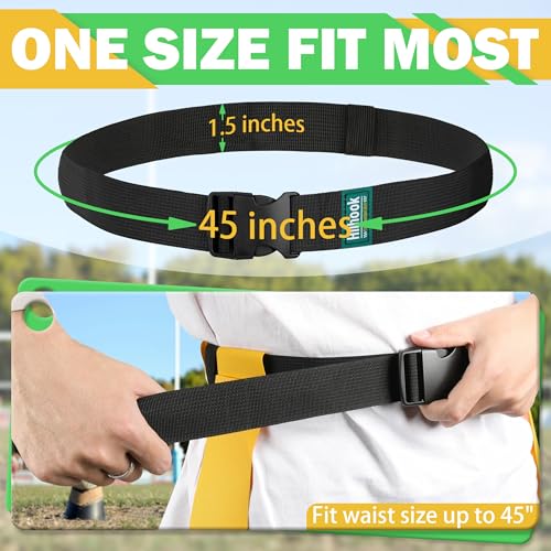 Flag Football Belts, 14 Player Flag Football Set with 42 Flags for Kids Youth and Adults Training Equipment