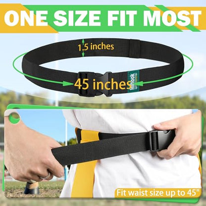 Flag Football Belts, 14 Player Flag Football Set with 42 Flags for Kids Youth and Adults Training Equipment