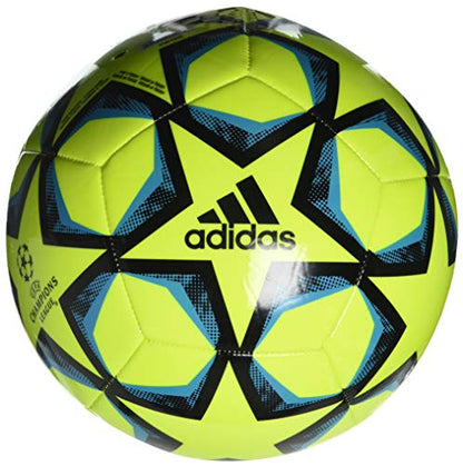 adidas Finale 20 Club - color: Solar Yellow/Black/Signal Cyan, size: 5