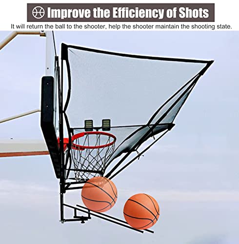 Basketball Rebounder Shot Returner Ball Return Net for Hoop Chute Attachment for Shooting