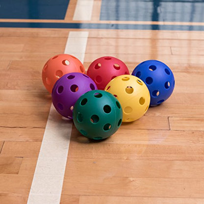 Champion Sports 12" Hollow Plastic Softball Set - Practice Softballs - Regulation Size Balls - Fun for All Ages