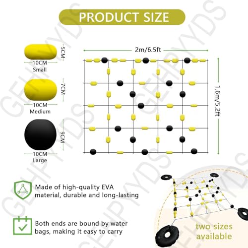 6.5 * 5.2/9.2ft Ball Deflector,Floor Matrix Ball Deflector, Goalkeeper Training Equipment + 4 Water Bags, Unpredictable Reflex Training for Reflexes and Agility 2 * 1.6m(6.5 * 5.2ft)