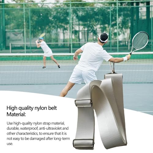 Tennis Center Strap – Adjustable Net Height, Heavy-Duty Weatherproof Court Accessory, Portable Professional Equipment | Quick Installation, Multi-Purpose Sports Gear for Driveway Practice, Training