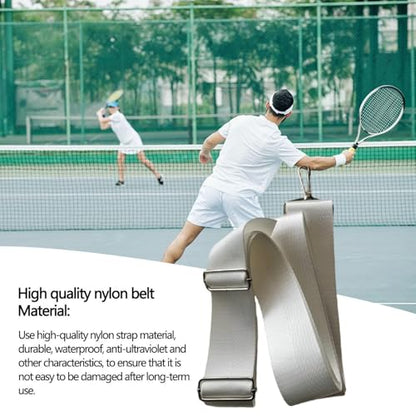 Tennis Center Strap – Adjustable Net Height, Heavy-Duty Weatherproof Court Accessory, Portable Professional Equipment | Quick Installation, Multi-Purpose Sports Gear for Driveway Practice, Training
