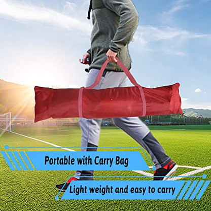 Kapler Football Kicking Throwing Net - 6x3ft Portable Field Goal w/Detachable Target for Throw & Precision Kicks - Sideline Practice for Backyard Skill Improvement for Youth and Adults